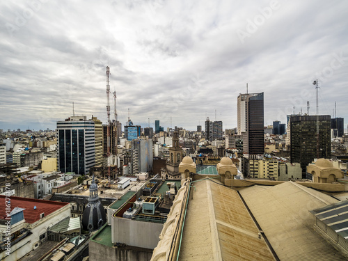 Blick von der Galería Güemes über Buenos Aires und den Stadteil Monserrat und Recoleta, Buenos Aires, Argentinien photo