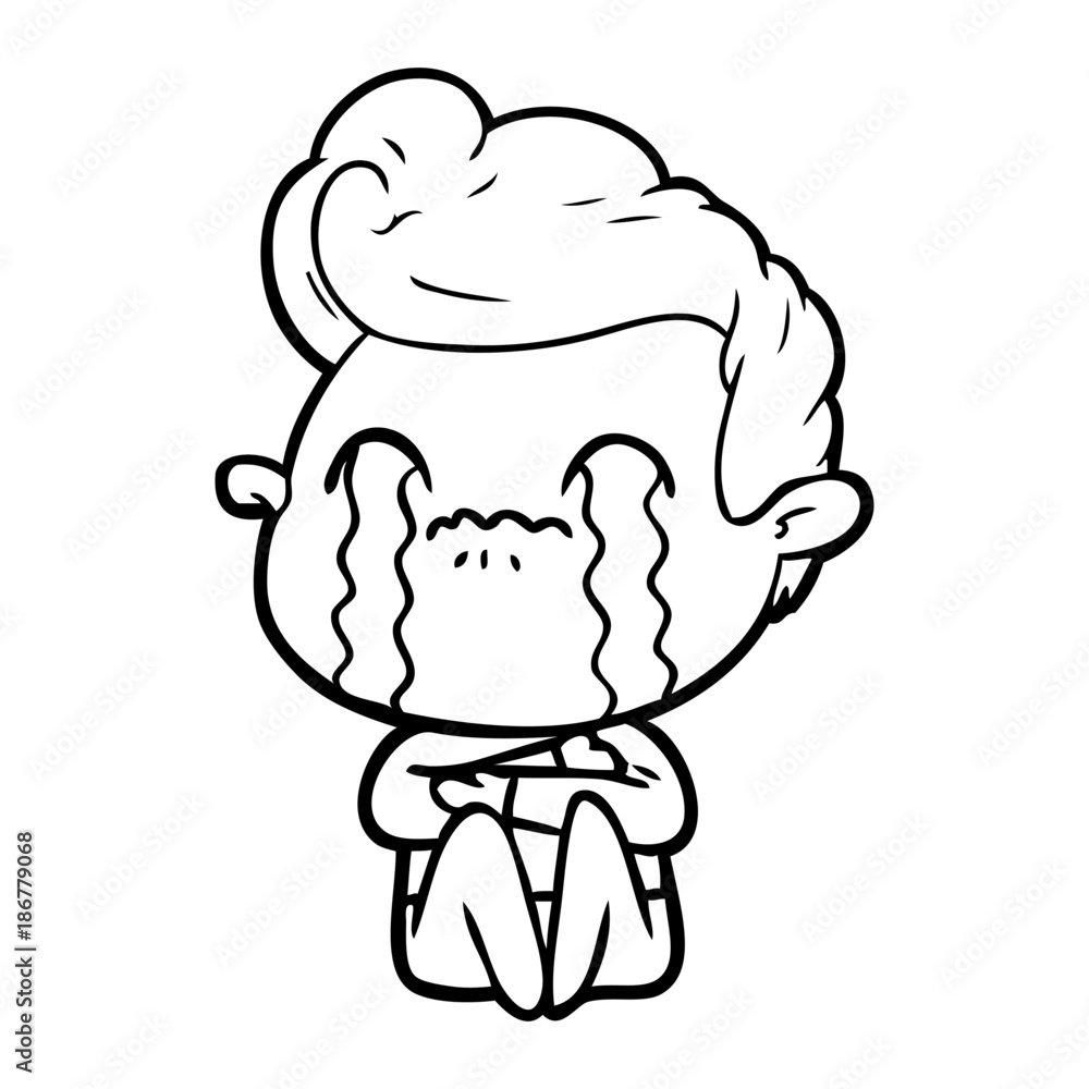 cartoon man crying cartoon man crying