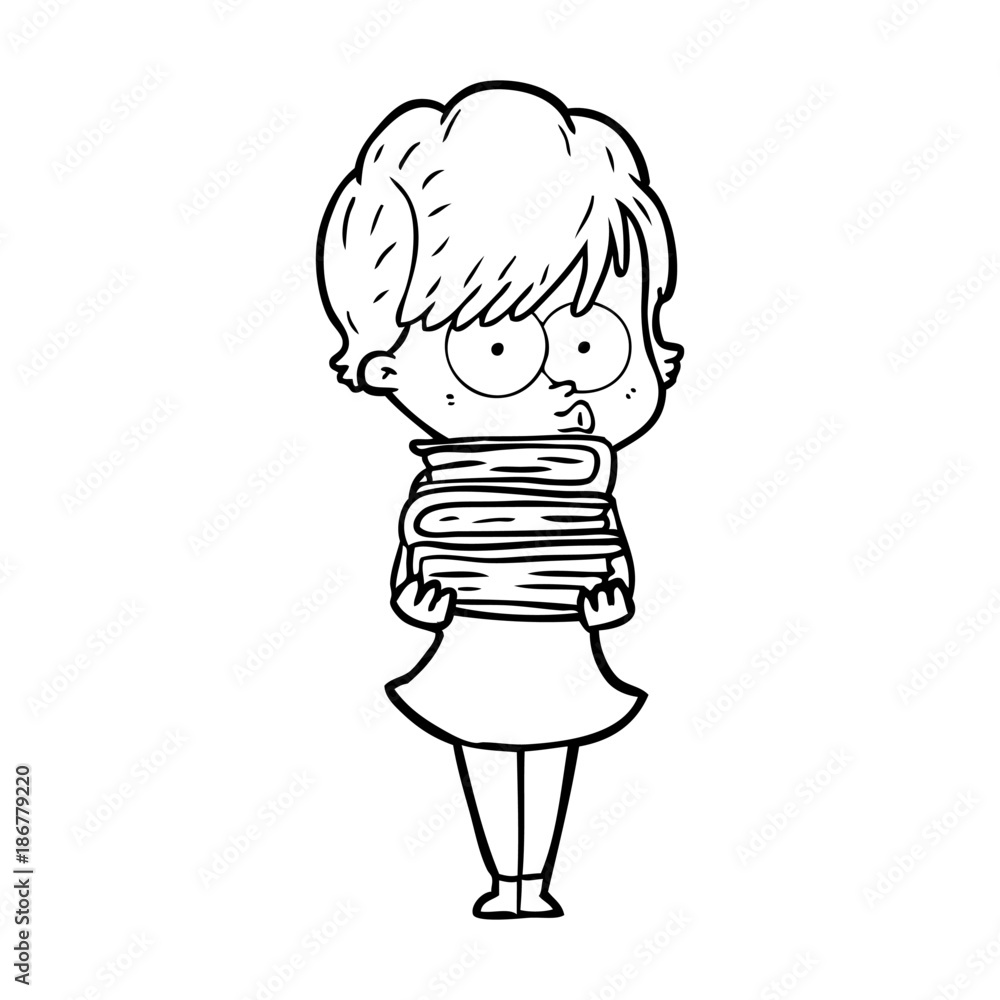 Fototapeta premium cartoon woman