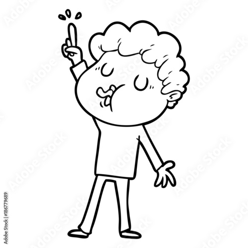 cartoon man singing