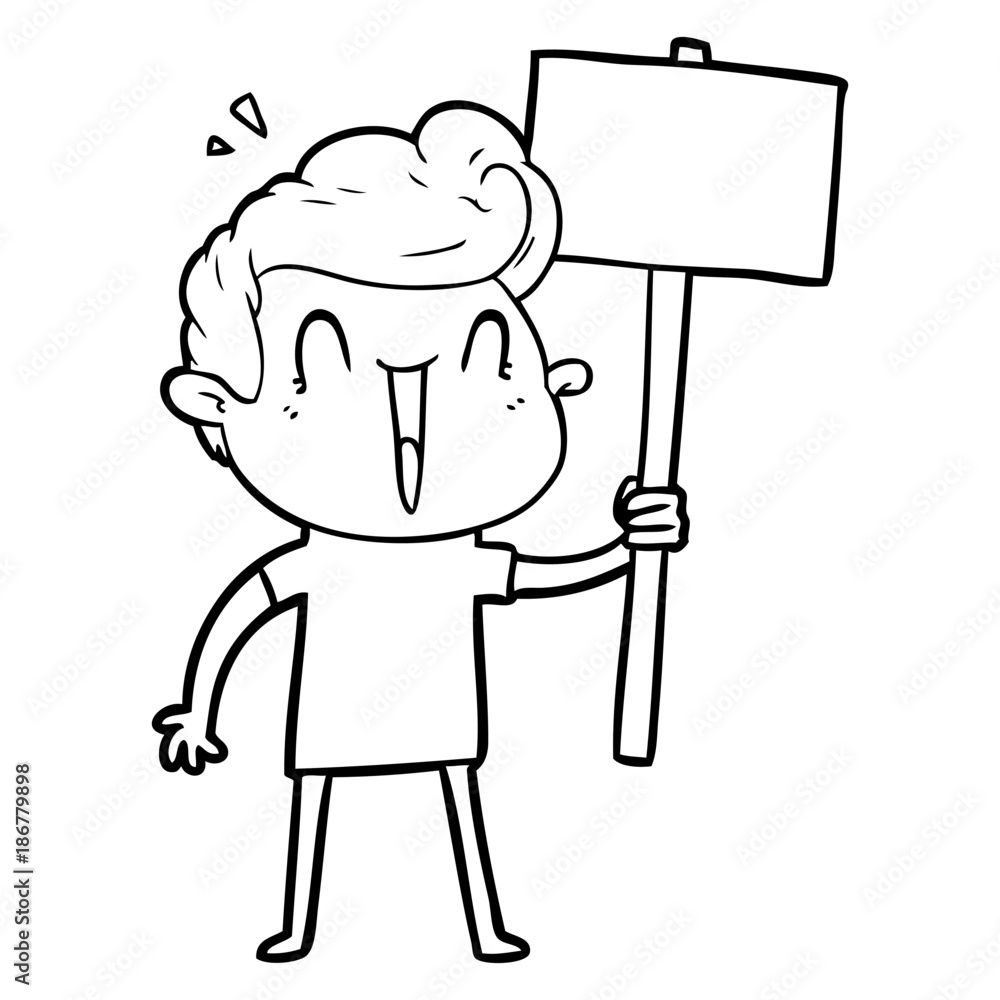 cartoon excited man cartoon excited man