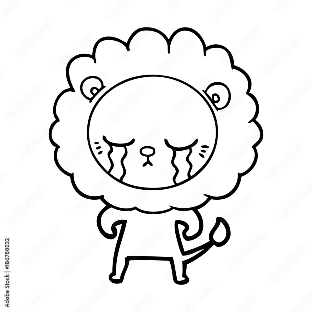 crying cartoon lion crying cartoon lion