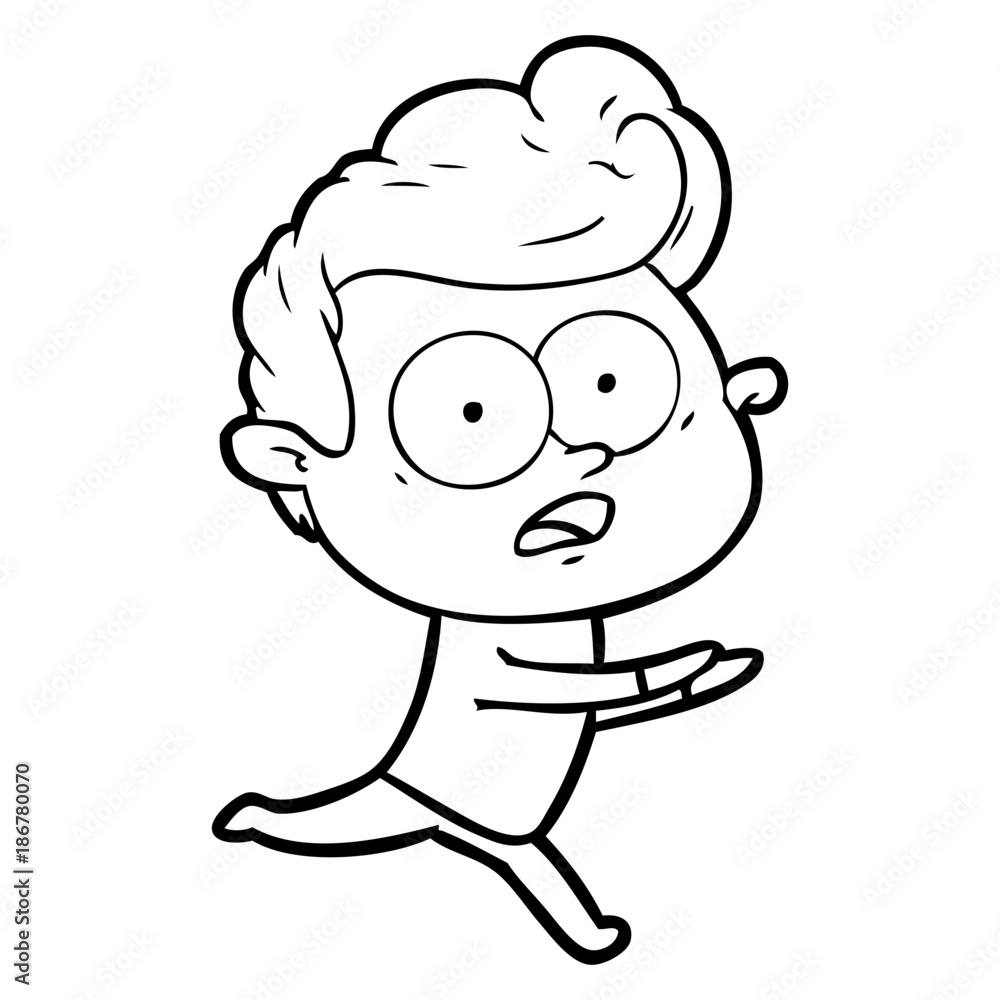 cartoon staring man cartoon staring man