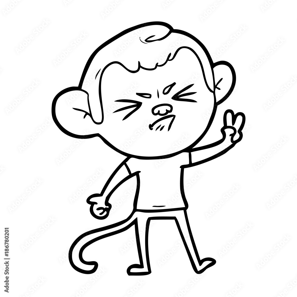 cartoon angry monkey cartoon angry monkey