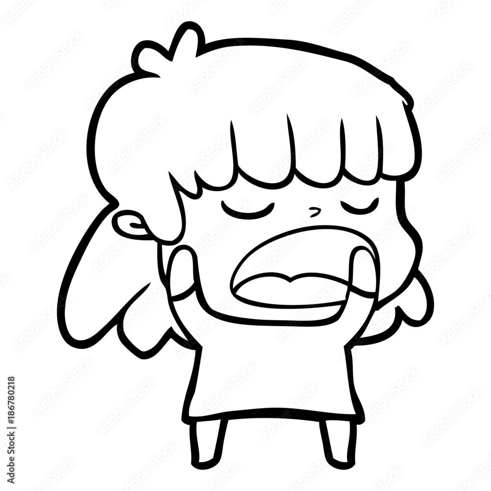 cartoon woman talking loudly cartoon woman talking loudly