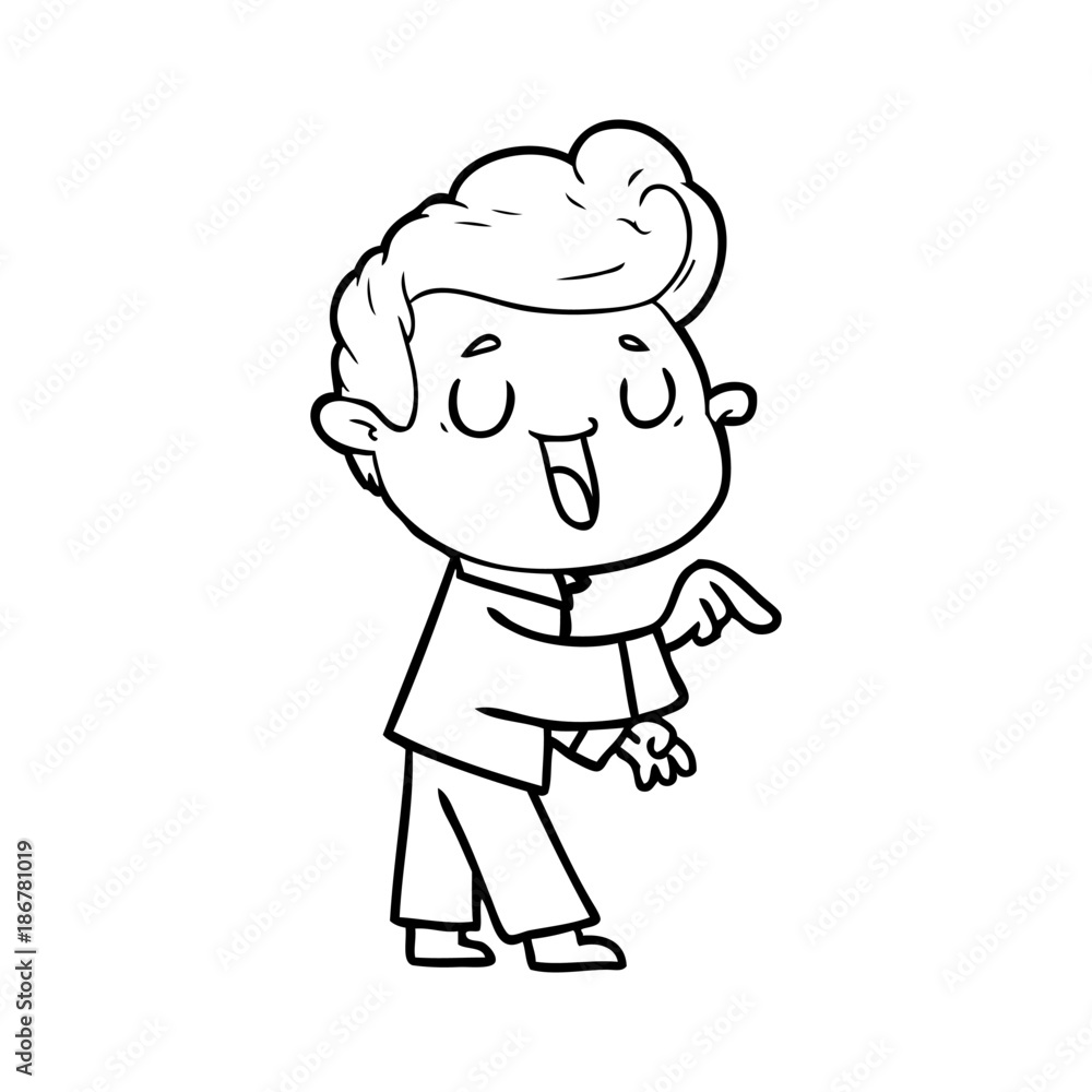 happy cartoon man happy cartoon man