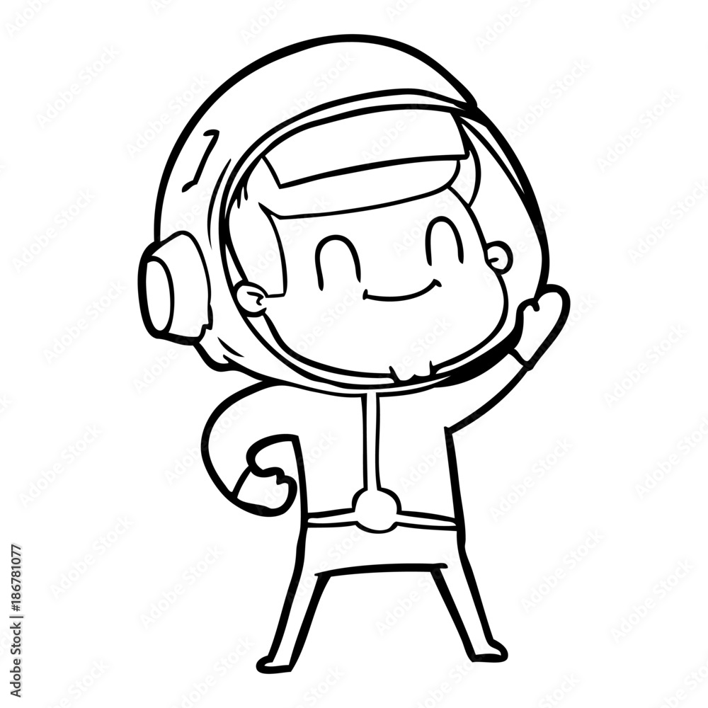 happy cartoon astronaut happy cartoon astronaut