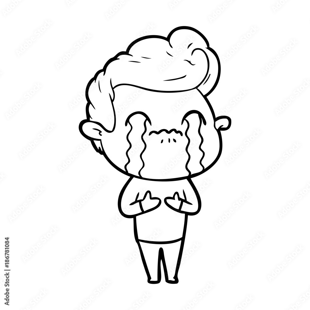 cartoon man crying cartoon man crying