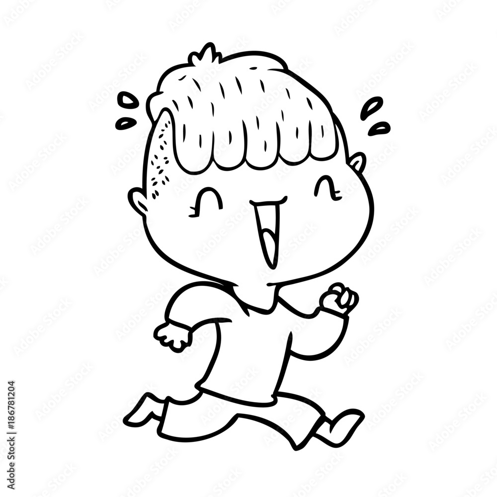 cartoon happy boy surprised cartoon happy boy surprised