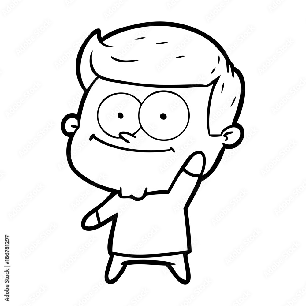 cartoon happy man cartoon happy man