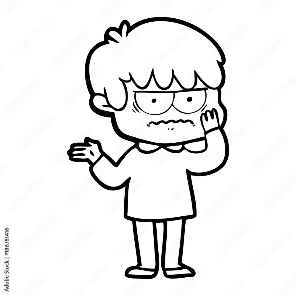 annoyed cartoon boy annoyed cartoon boy