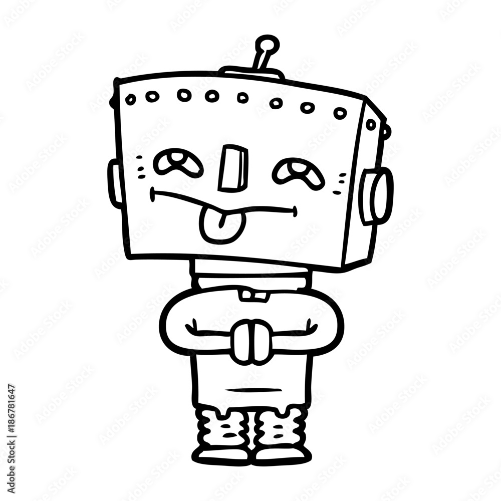 cartoon robot cartoon robot