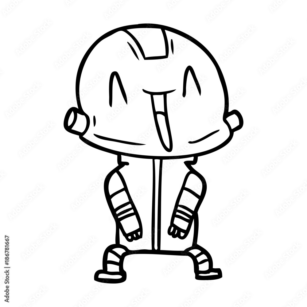 Obraz premium cartoon robot