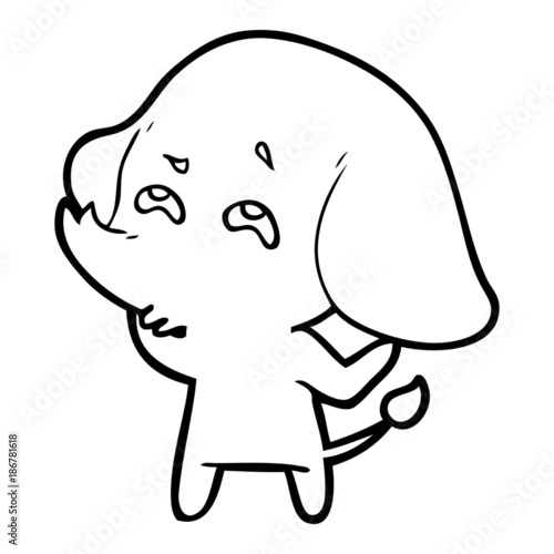 cartoon elephant remembering