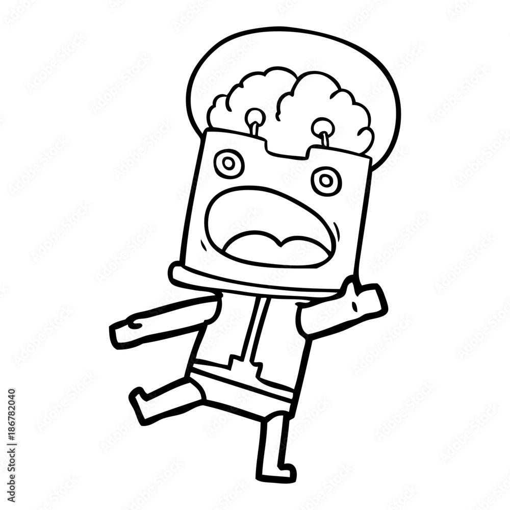 cartoon robot cartoon robot
