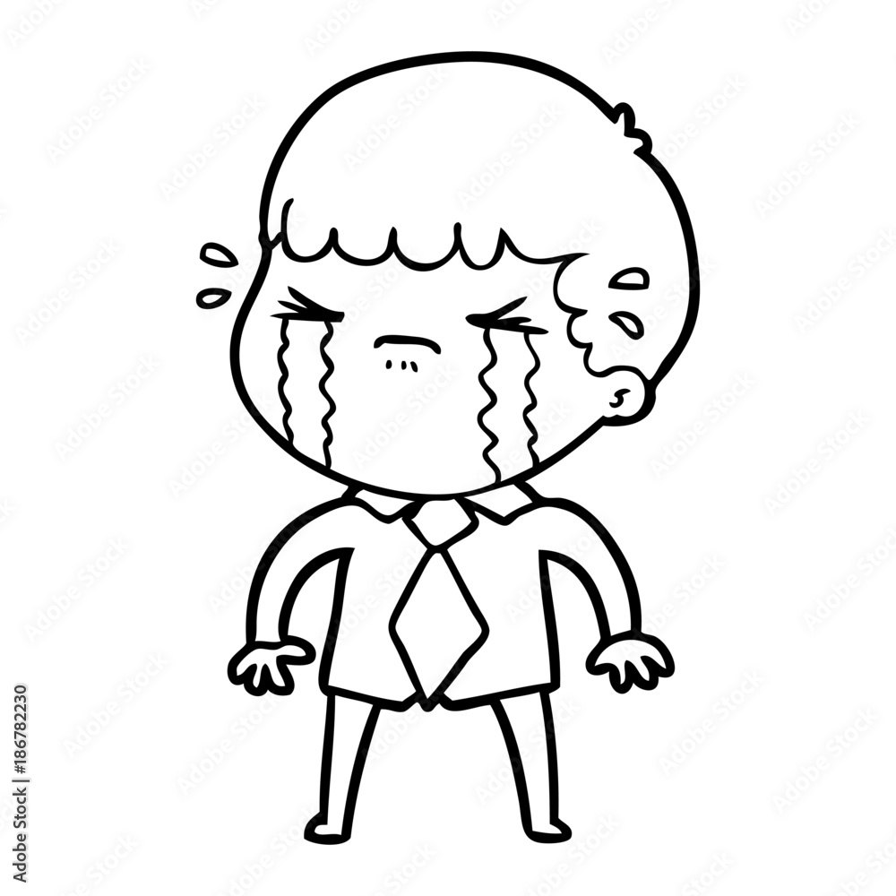 cartoon man crying cartoon man crying