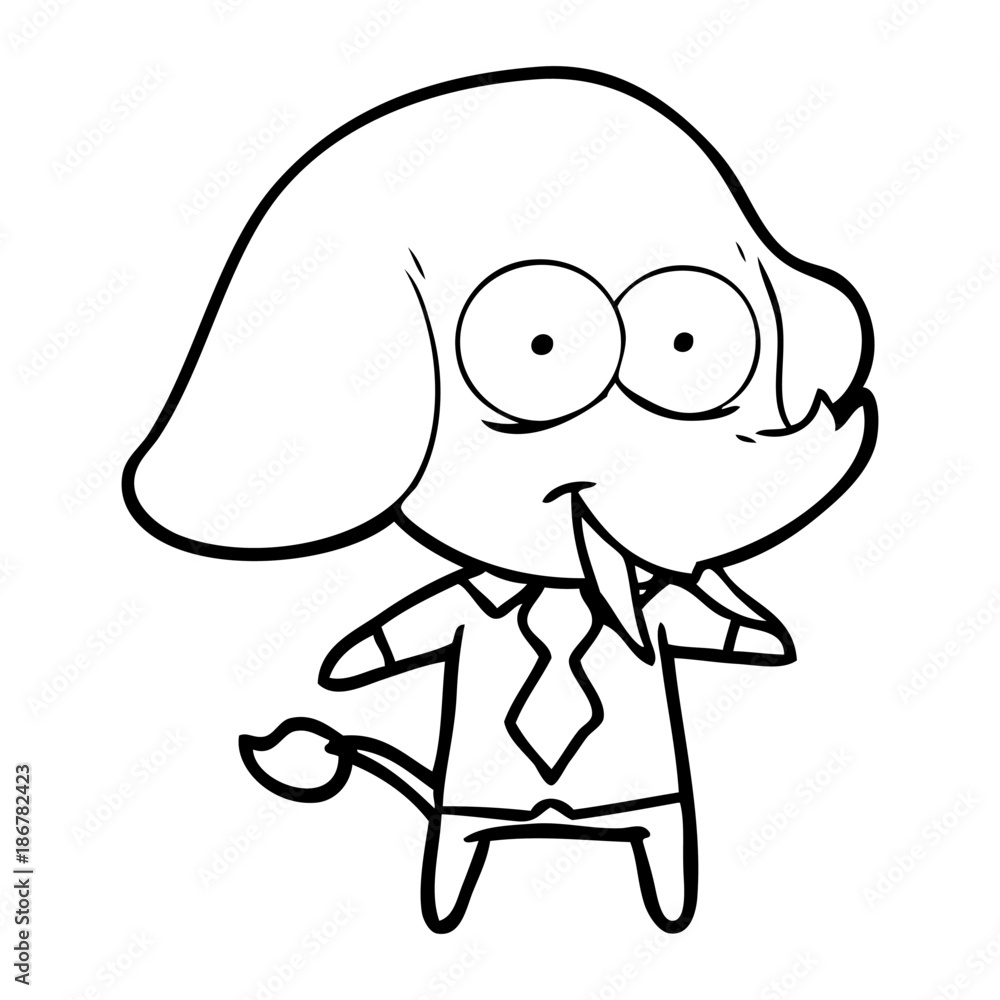 happy cartoon elephant boss happy cartoon elephant boss