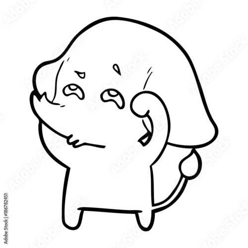 cartoon elephant remembering