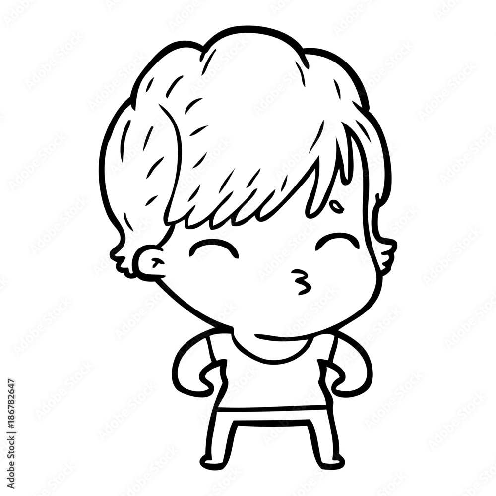 cartoon woman thinking cartoon woman thinking