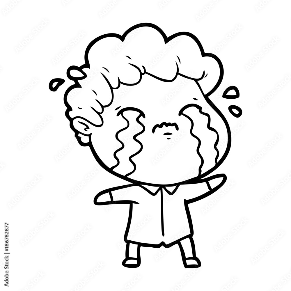 cartoon man crying cartoon man crying