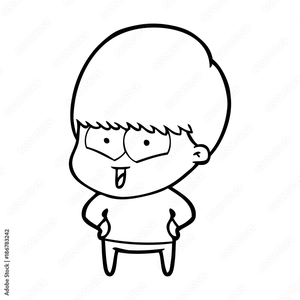 cartoon happy boy cartoon happy boy