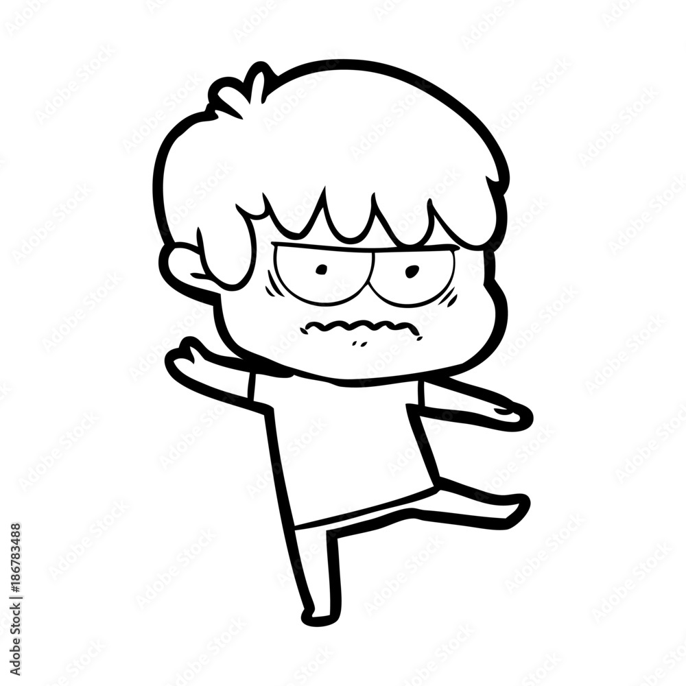annoyed cartoon boy annoyed cartoon boy