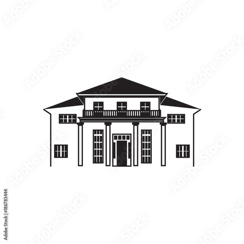Mansion house line art