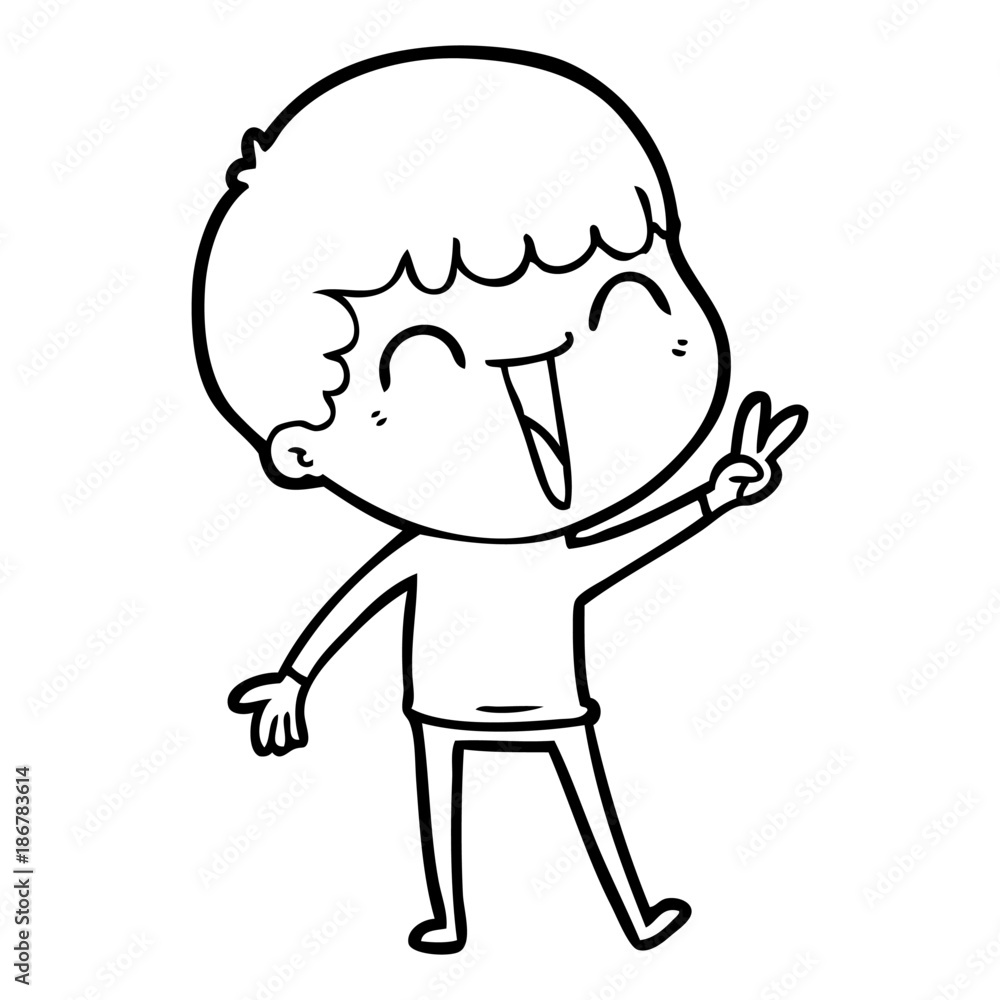 cartoon happy man cartoon happy man