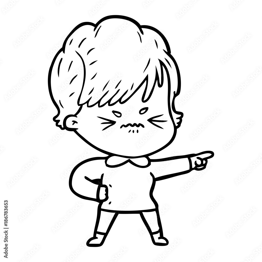 cartoon frustrated woman cartoon frustrated woman