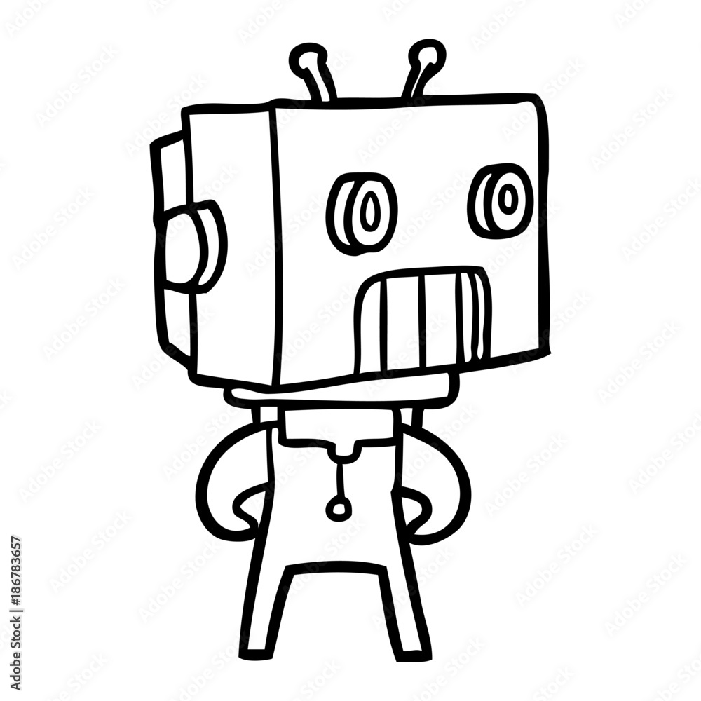cartoon robot cartoon robot