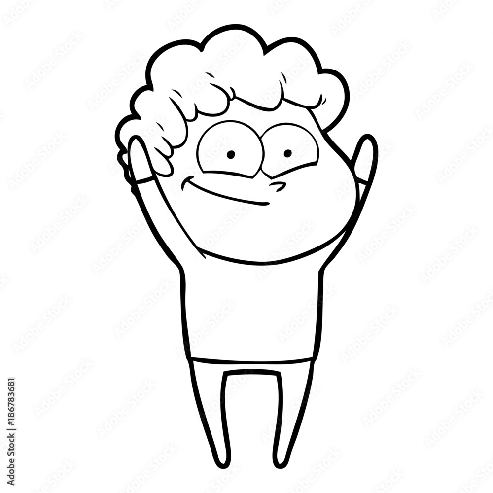 cartoon happy man cartoon happy man