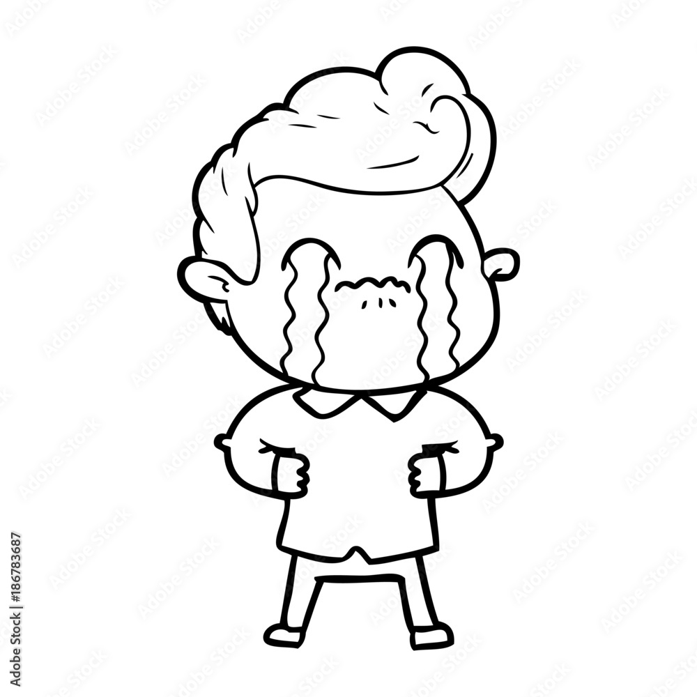 cartoon man crying cartoon man crying