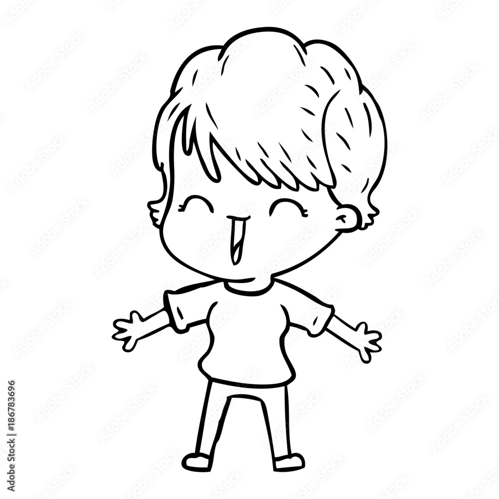 cartoon laughing woman cartoon laughing woman