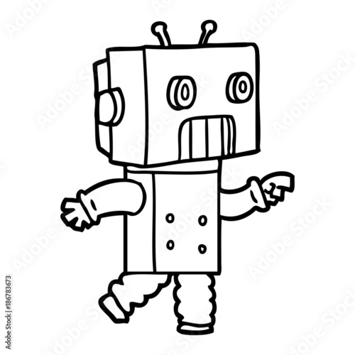 cartoon robot