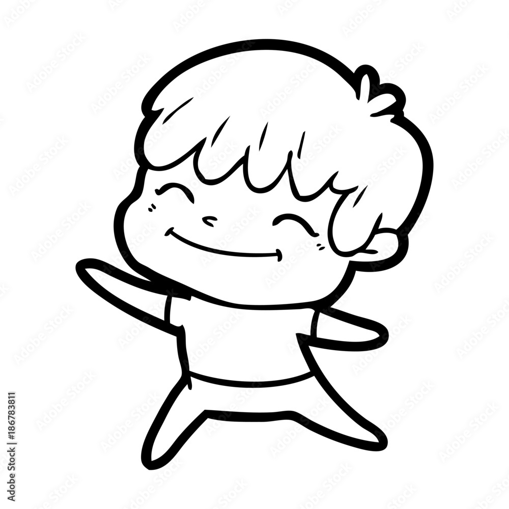 cartoon happy boy cartoon happy boy