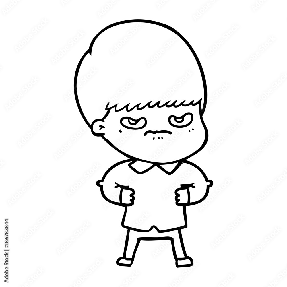 annoyed cartoon boy annoyed cartoon boy