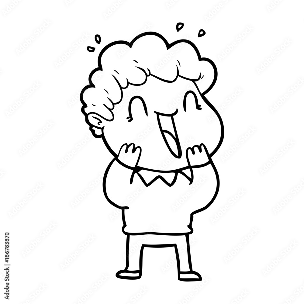 cartoon happy man cartoon happy man