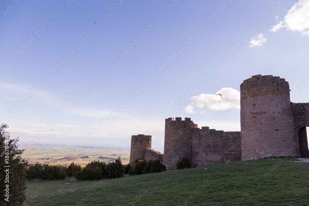 Loarre Castle (Castillo de Loarre) in Huesca Province, Aragon, Spain Loarre Castle (Castillo de Loarre) in Huesca Province, Aragon, Spain