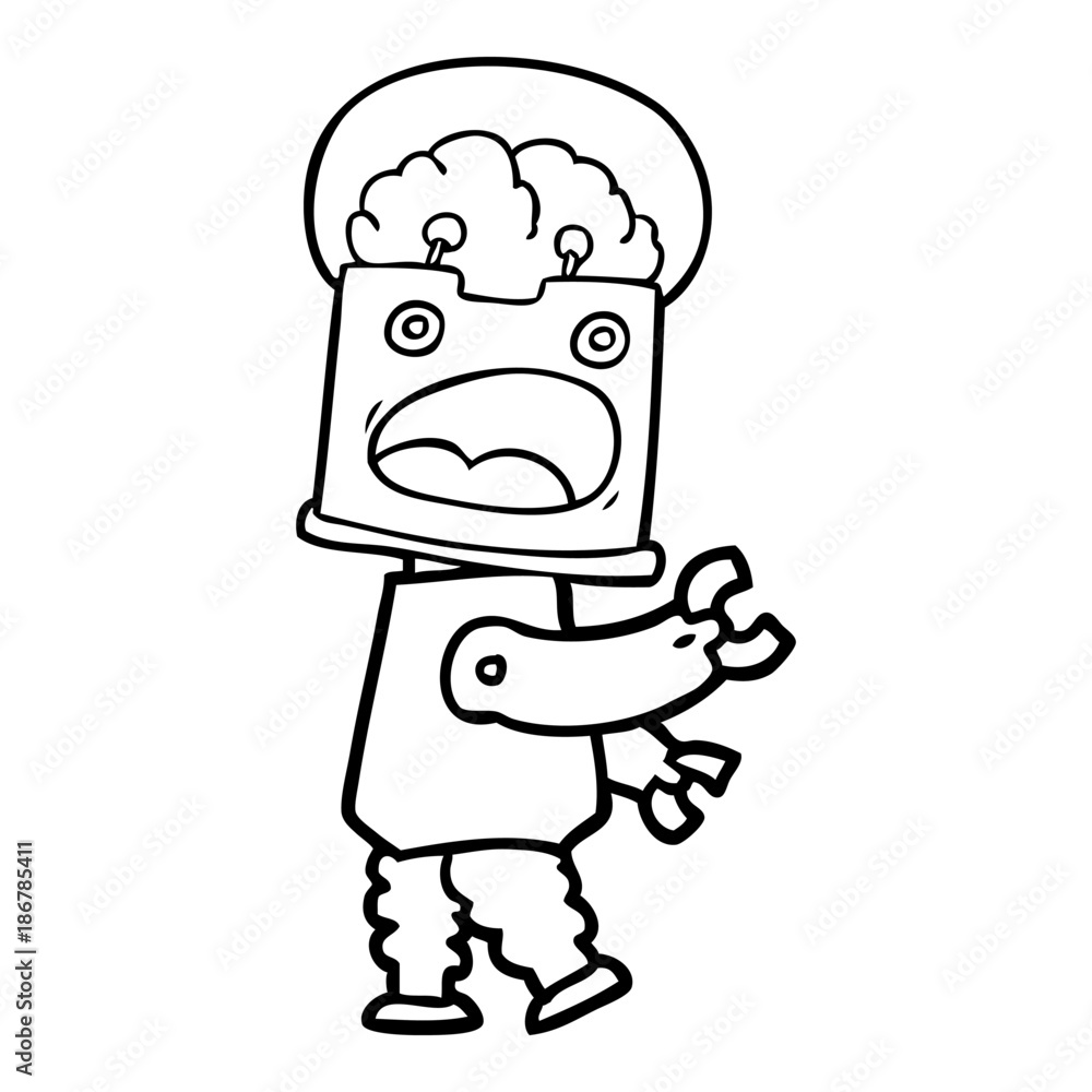 cartoon robot cartoon robot
