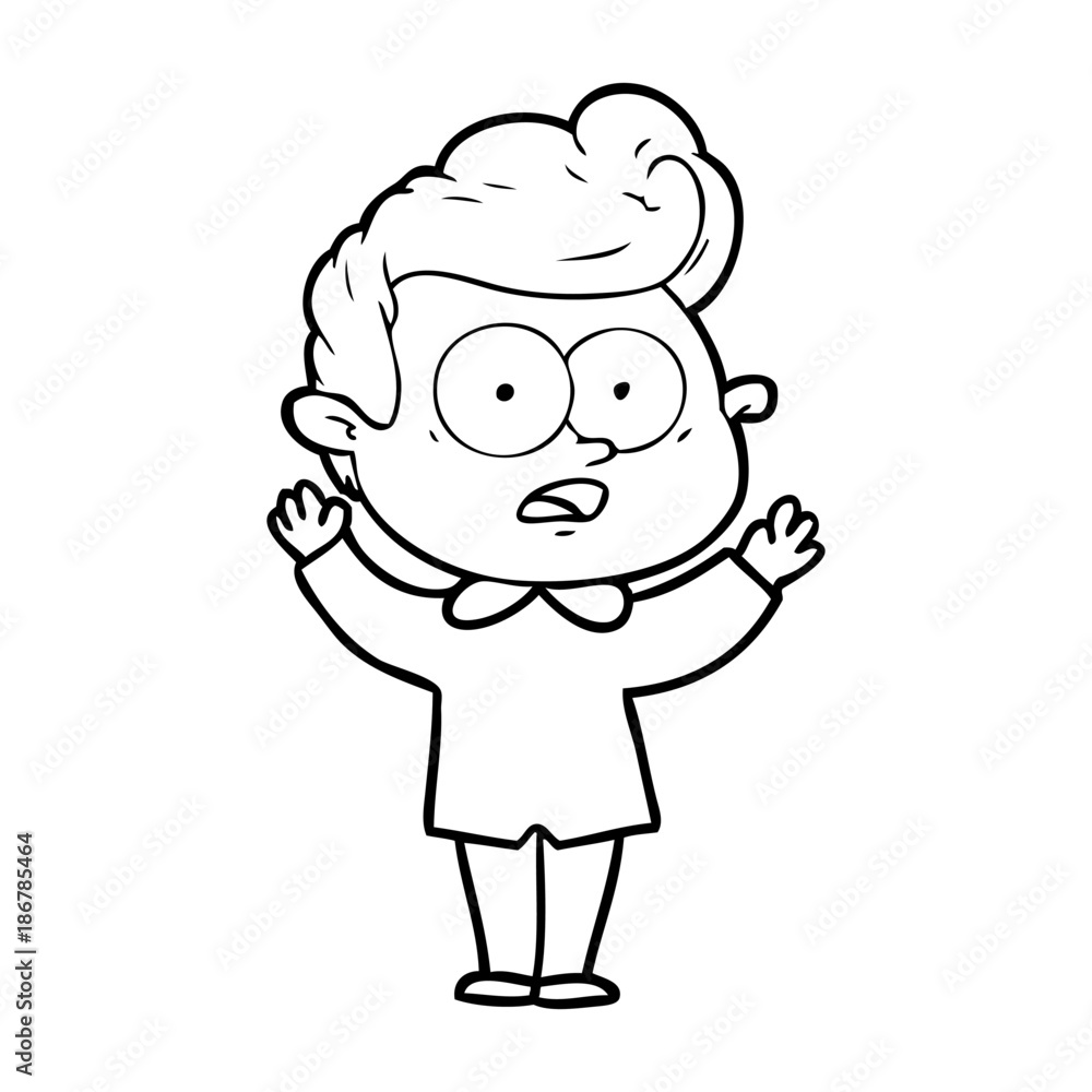 cartoon staring man cartoon staring man
