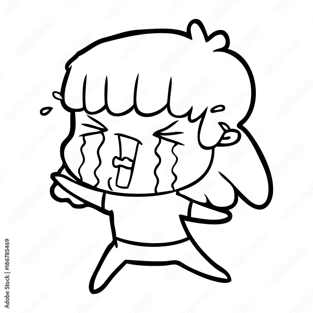 cartoon woman in tears cartoon woman in tears
