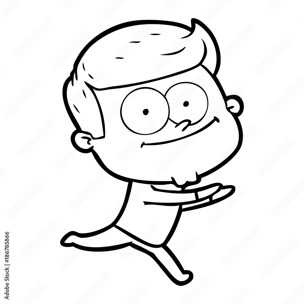 cartoon happy man cartoon happy man