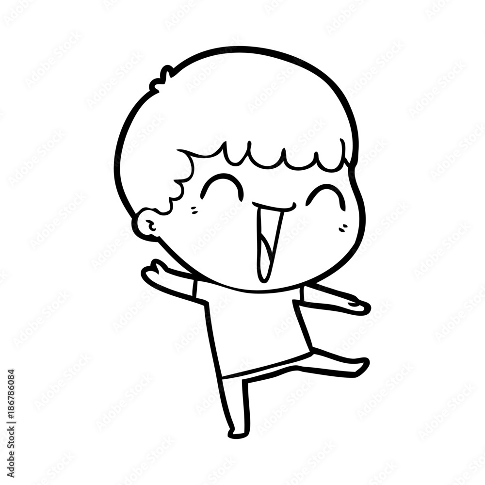 cartoon happy man cartoon happy man