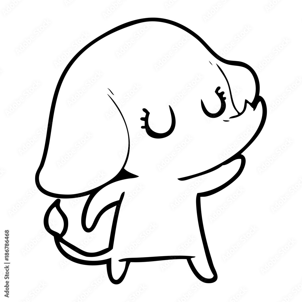 cute cartoon elephant