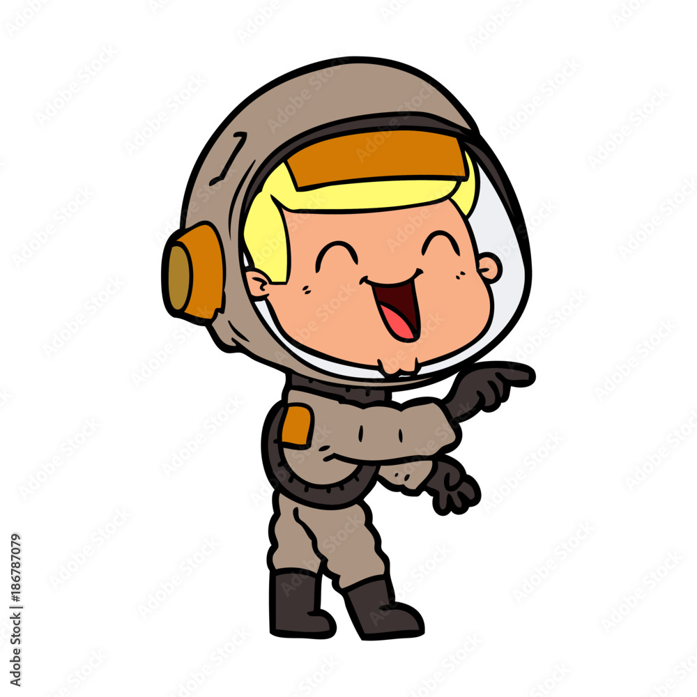 happy cartoon astronaut happy cartoon astronaut