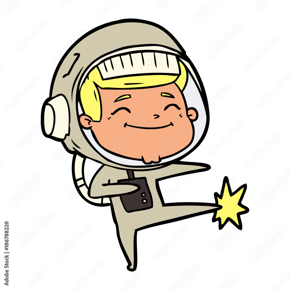 happy cartoon astronaut happy cartoon astronaut