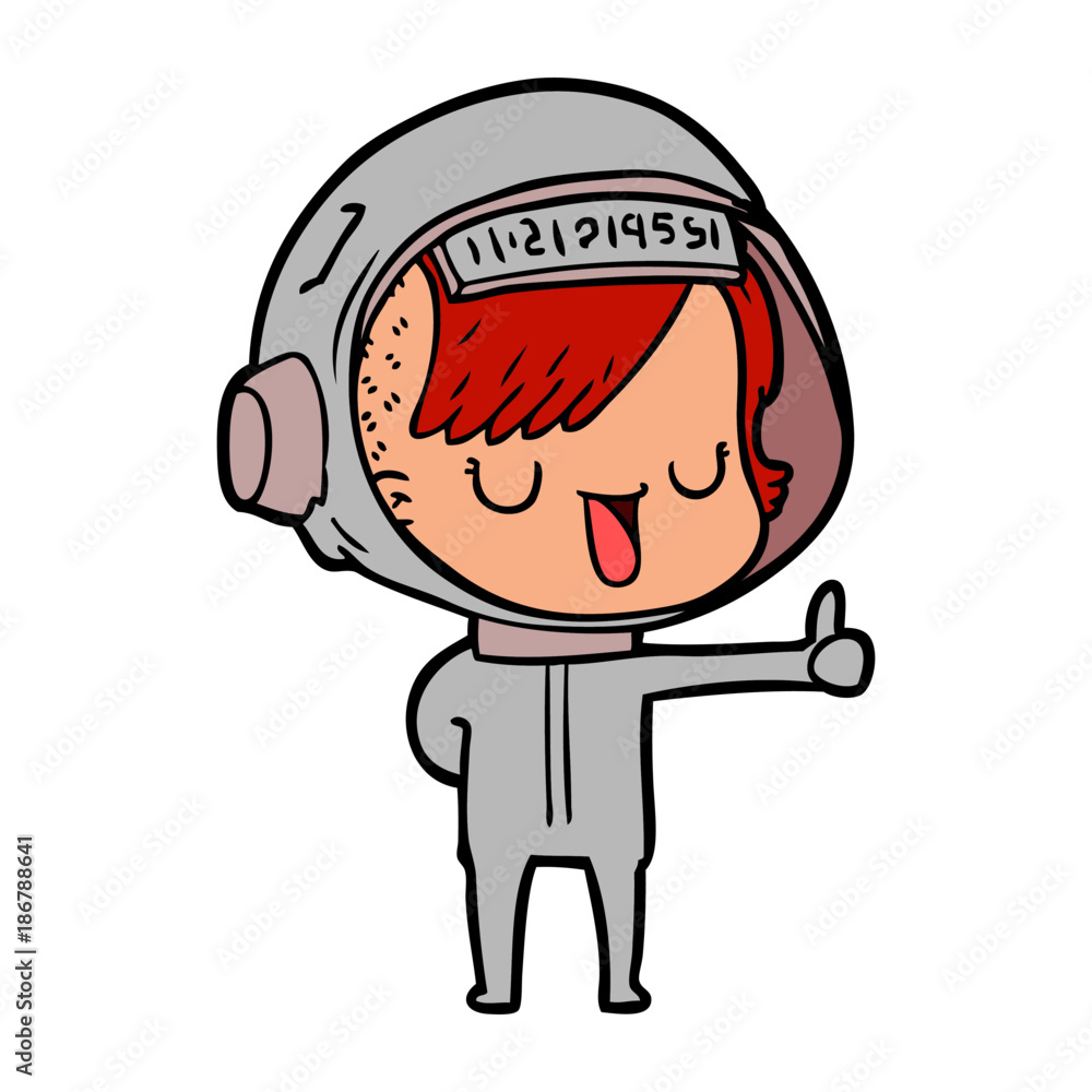 cartoon astronaut woman cartoon astronaut woman