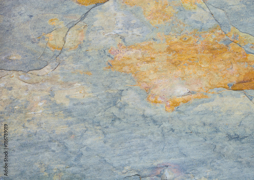 Green grunge stone texture background with cracks © DenisMArt