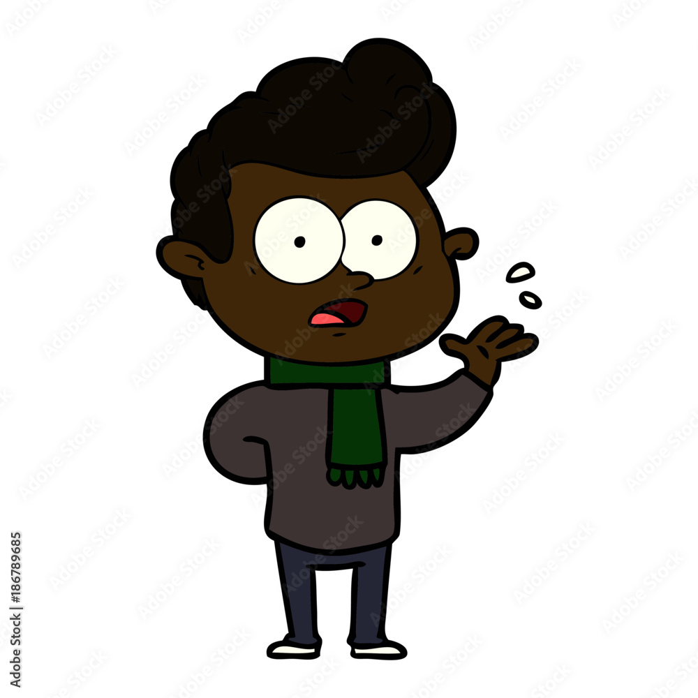 cartoon staring man cartoon staring man