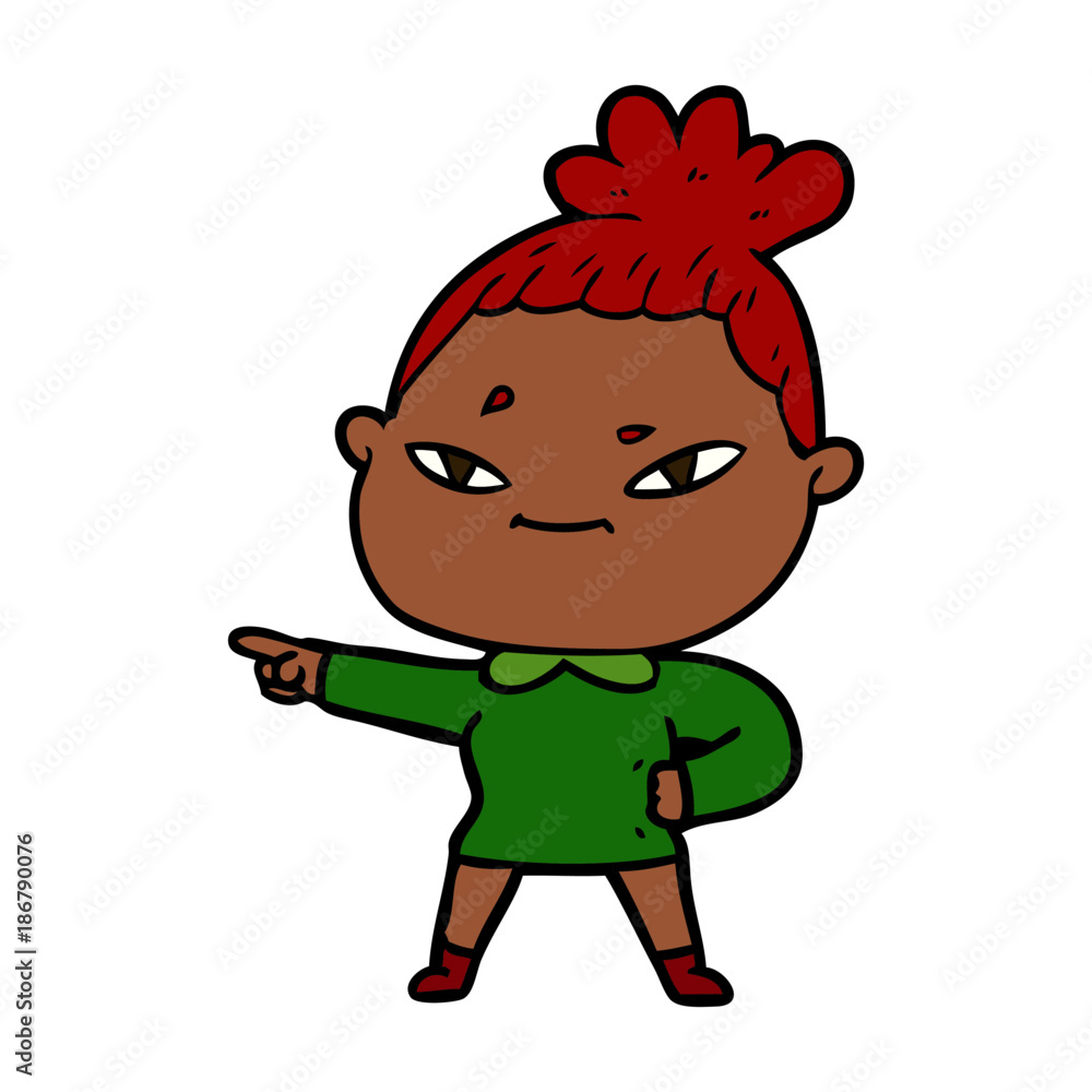 cartoon woman cartoon woman